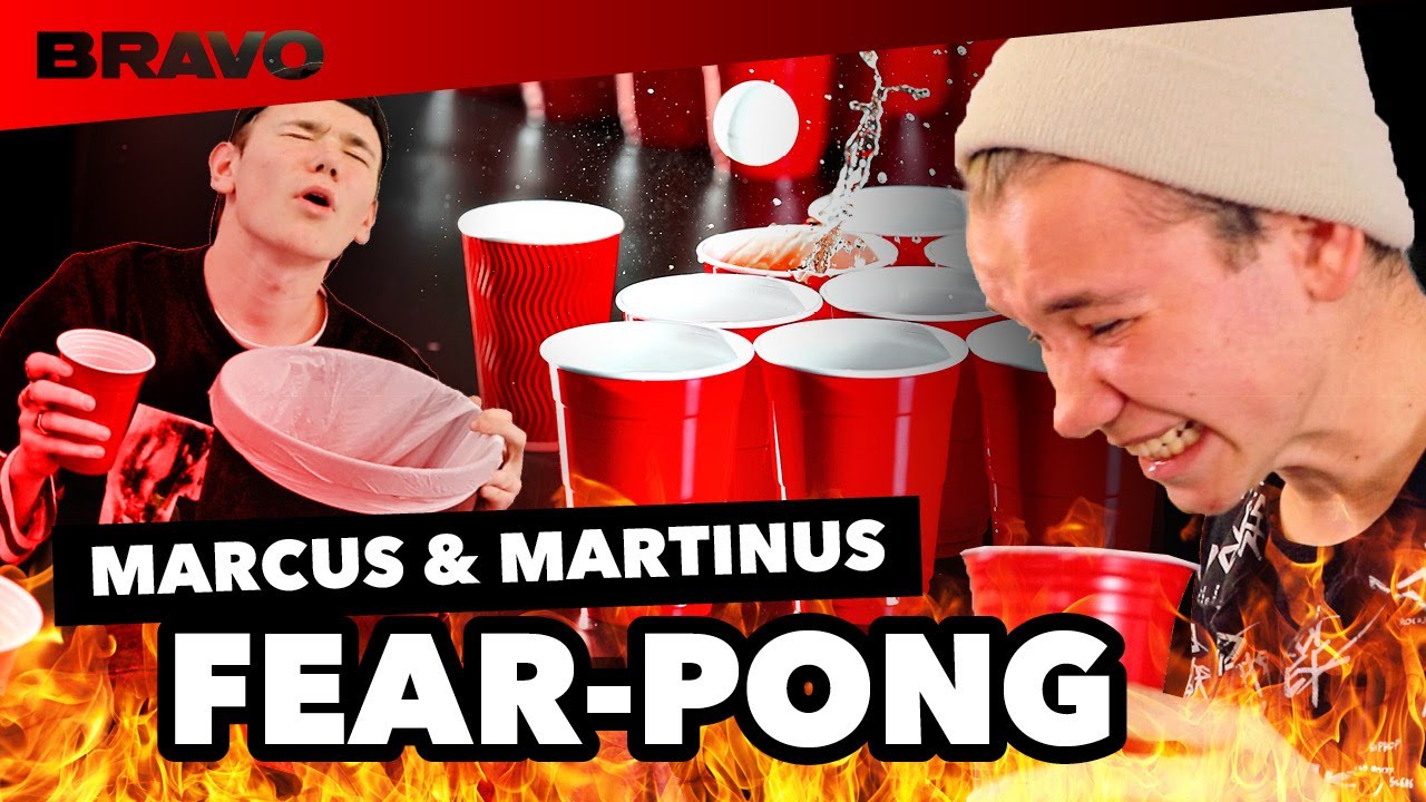 Marcus and Martinus Fear Pong Challenge I Wer weint zuerst? - YouTube