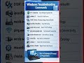 🔧 Windows Troubleshooting Commands | Fix Issues Fast 💻 #short #tech #tricks #viral #computer