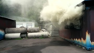 Back draft demonstration