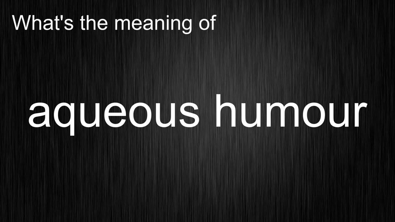 What s The Meaning Of aqueous Humour How To Pronounce It YouTube what-s-the-meaning-of-aqueous-humour-how-to-pronounce-it-youtube