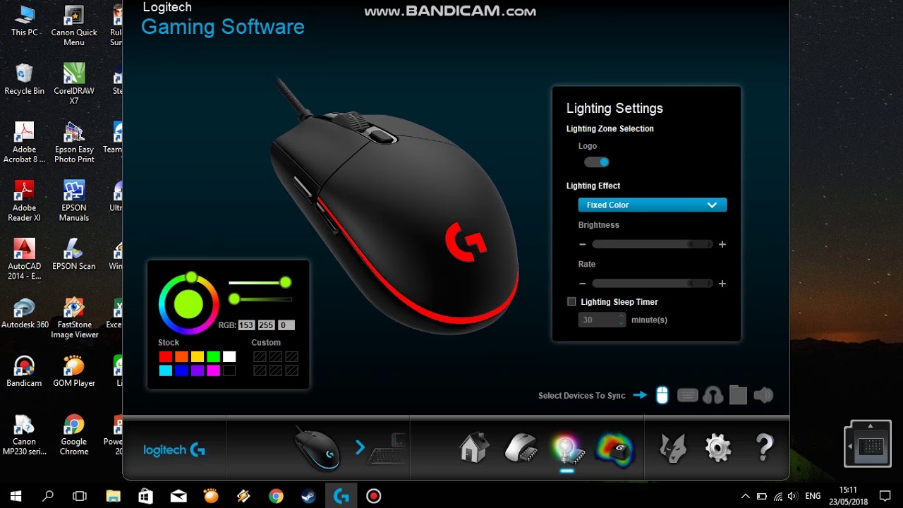 TUTORIAL SETTING DPI LOGITECH G102 - YouTube