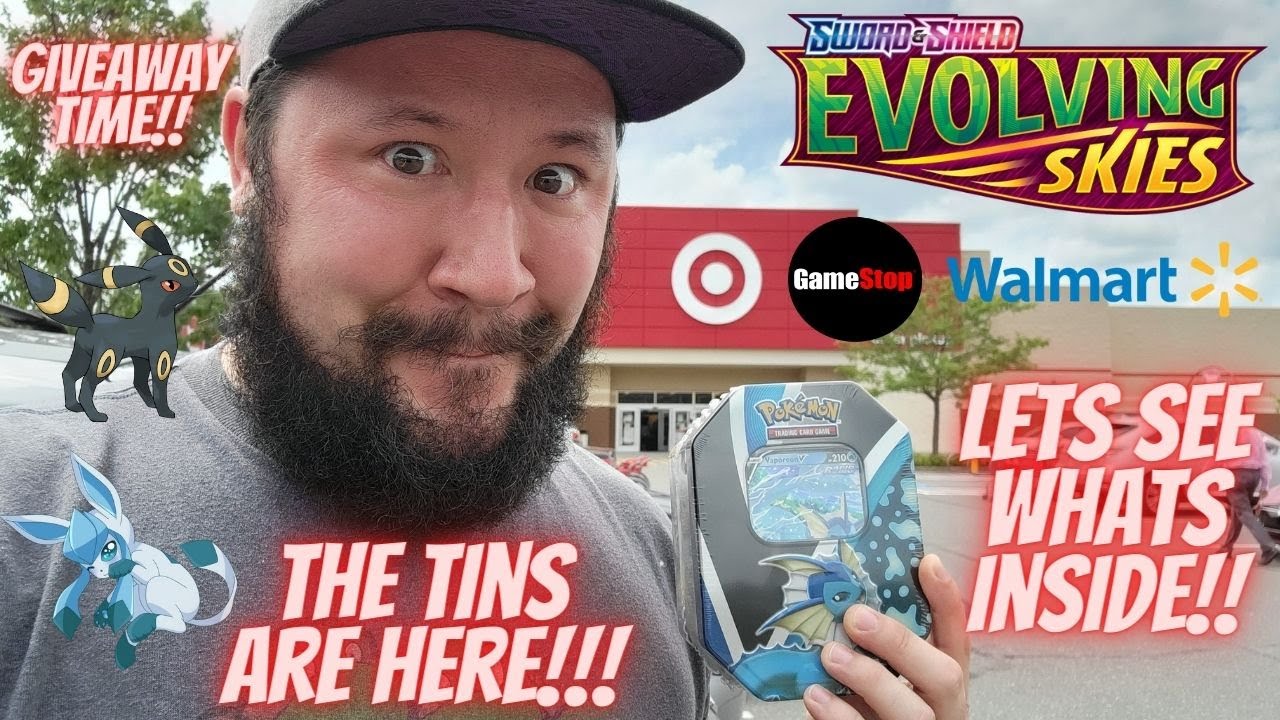 Evolving Skies Tins Are Here!! Lets See Whats Inside!! | Pokémon Card