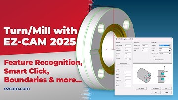 CNC Turn/Mill Operations with EZ-CAM 2025 - #EZTURN #EZCAM #cnclathe