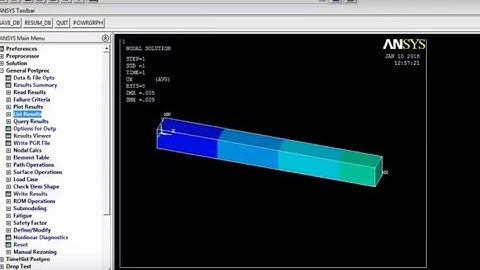 ANSYS APDL TUTORIAL - 01 -Stress Analysis of Bars of Constant Cross Section Area