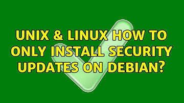 Unix & Linux: How to only install security updates on debian? (3 Solutions!!)