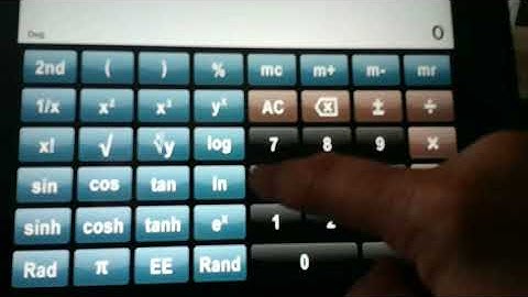 Using an iphone calculator for scientific notation
