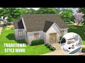Traditional Style Home | Sims 4 | Speed Build