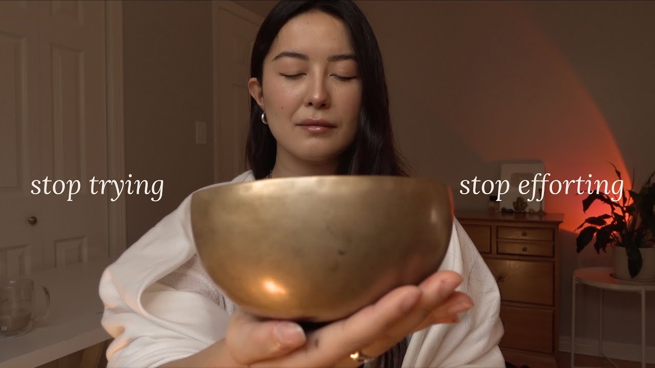 stop trying so hard ☯︎ asmr meditation on effortless ease