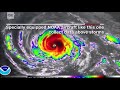 NOAA airplane flies into hurricane Irma view!