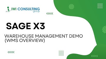 Sage X3 – Warehouse Management Demo (WMS Overview)