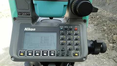 How to do Level Work by Total  station || Nikon D120577 total station ||