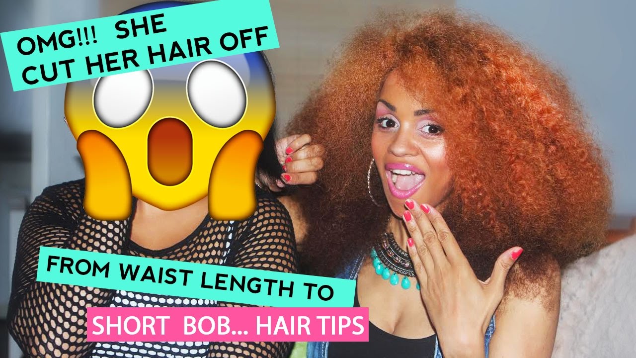 OMG My Sister Cuts Her Waist Length Hair To Short Bob I zanjoo - YouTube