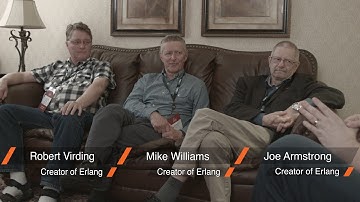 An Evening at Erlang Factory: Joe Armstrong, Mike Williams, Robert Virding