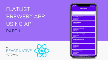 Flatlist React Native - Create a brewery app using API - Part 1