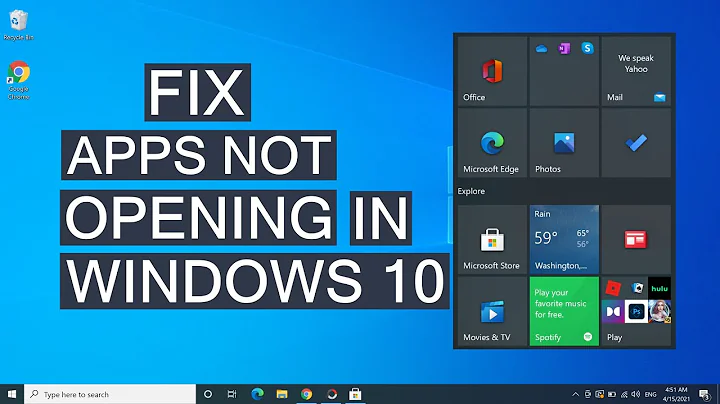 How To Fix Windows 10 Apps Not Opening | Solve Apps Problems