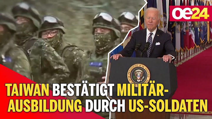 Taiwan bestätigt Militär-Ausbildung durch US-Soldaten