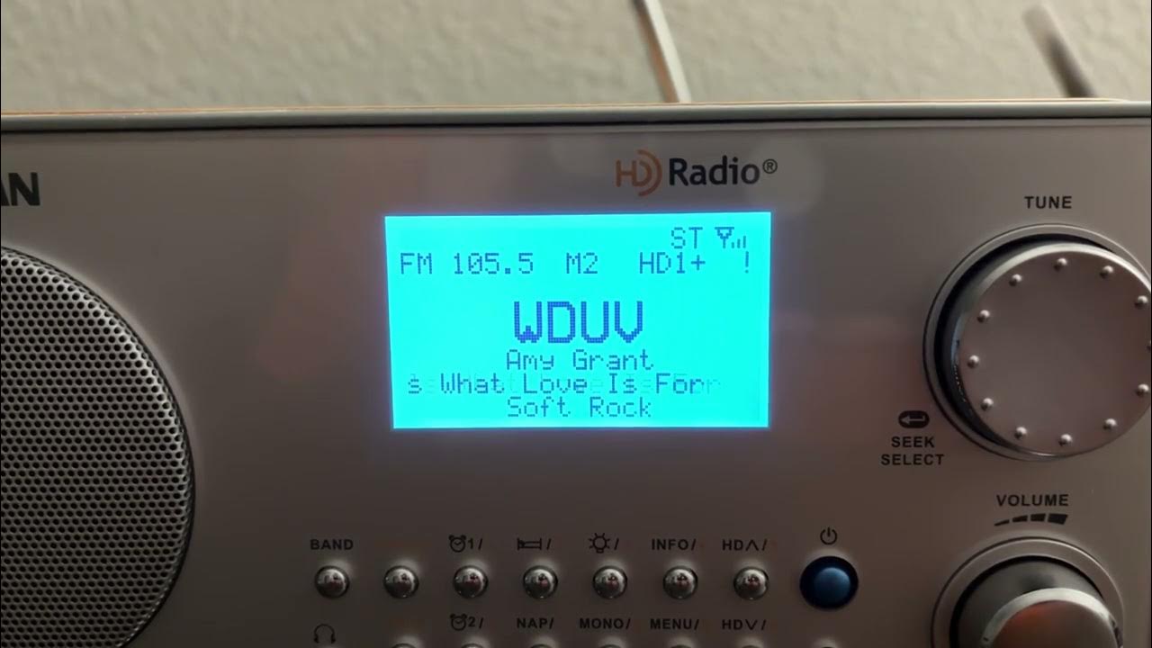 Sangean hdr 18 hd radio receiver wduv 105 5 the dove youtube