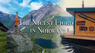 The Nicest Fjord? Visit Norway | Hjørundfjorden | Fjord sauna | Drone 4k