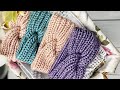 Повязка спицами. Можно связать за 1,5 часа. МК для начинающих.