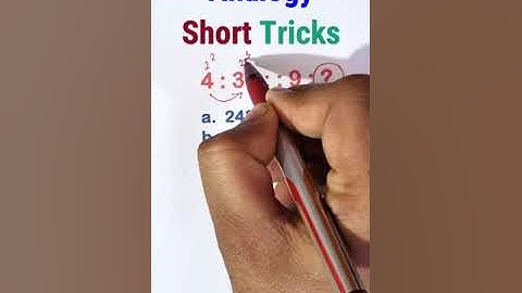 Q.269 Number Analogy Reasoning Short Tricks | #reasoning short tricks #ssc #ssccgl #sscgd #sscchsl