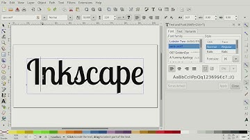 Setting OpenType features in Inkscape
