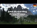 Adolf Munkel Weg Geisler Gruppe Südtirol D