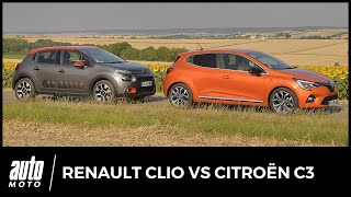 Renault Clio 5 vs Citroën C3 - le match des petites françaises