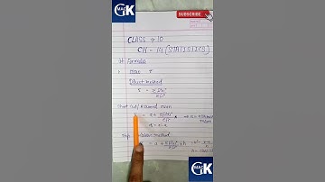 CLASS 10 CHAPTER 14 EX 14.1| MEAN ALL FORMULA | IN AN MINUTE