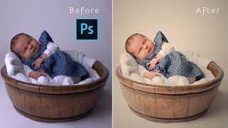 NewBorn Photo Editing : Photoshop CC Tutorial screenshot 4