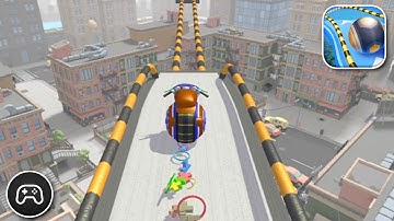 Action Balls: Gyrosphere Race - Gameplay Walkthrough Part 100 - Game Levels 289-291 (iOS, Android)