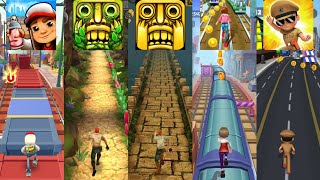 Subway Surfers 🆚 Temple Run 2 🆚 TEMPLE RUN 🆚 Subway Princess Runner 🆚 Little Singham screenshot 2