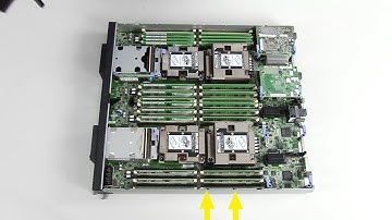 Lenovo ThinkSystem SN850 installing an air baffle