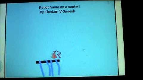 Simulation of a "Robot horse on a Trot!" with Box2D & AndEngine