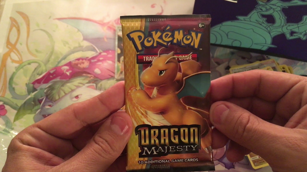opening packs of pokemon Dragon Majesty Elite Trainer Box