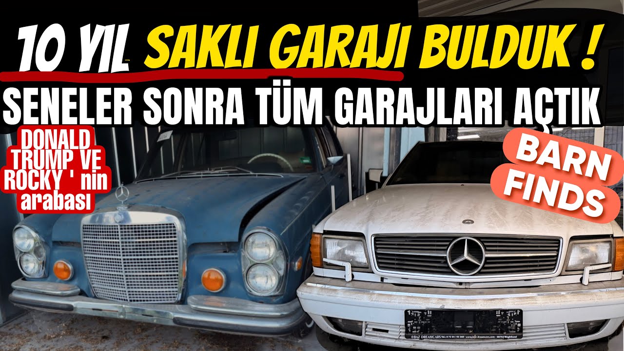 TÜRK GARAJINDAKİ MERCEDES VE PARÇA STOĞU İNANILMAZ! ÜNLÜLERİN ARABALARI BİLE BURADA !