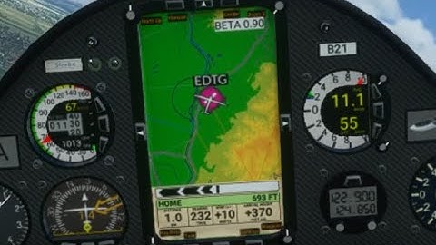 AS33 glider Microsoft Flight Simulator Nav Panel overview