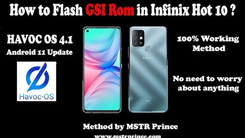 How to Flash GSI Rom in Infinix Hot 10 without TWRP? | Flash GSI Rom using Fastboot | MSTR Prince