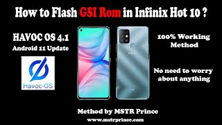 How to Flash GSI Rom in Infinix Hot 10 without TWRP? | Flash GSI Rom using Fastboot | MSTR Prince
