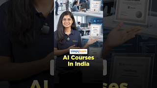 Best AI Course in India 2026 | Build Your AI Career From Scratch(2026) | #Shorts | #Simplilearn