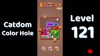 Catdom Level 121 walkthrough | Color Hole 🐱🕳️| Solutionguruji
