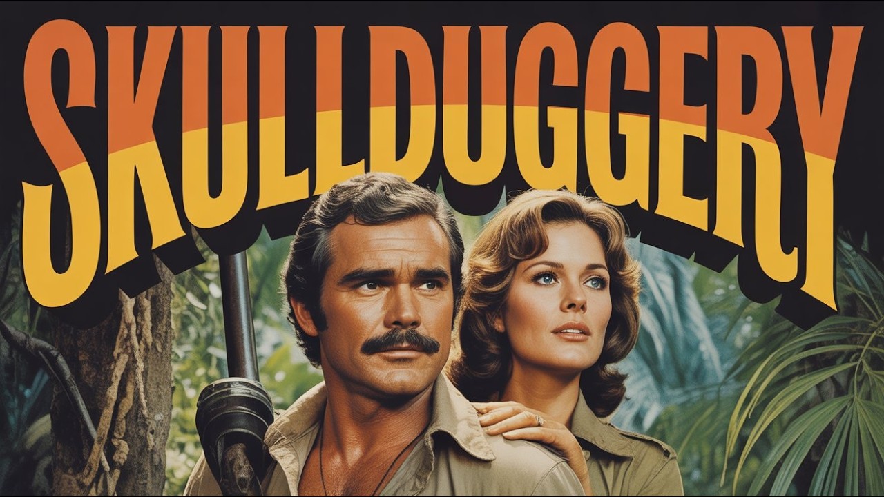 Skullduggery 1970 Film in English, Burt Reynolds, Susan Clark. Roger C. Carme