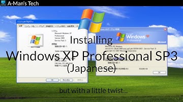 Installing Windows XP Professional SP3 (Japanese) but with a little twist...