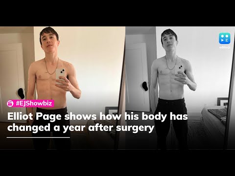 'Juno' star Elliot Page formerly Ellen Page shows how his body has changed a year after surgery