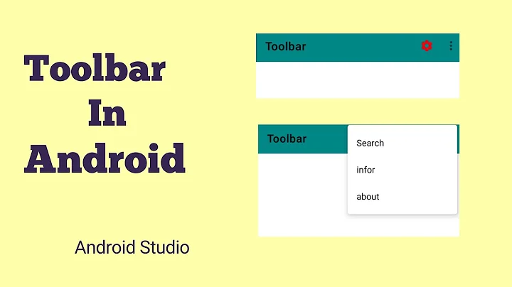 Sử dụng Toolbar trong android - Item toolbar và chức năng item