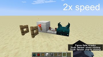 Toggleable Sculk Sensor Redstone Clock