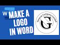 How to Create a Logo in MS Word Using Shapes and WordArt | Microsoft Word Tutorials