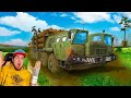 ПЕРЕВОЗИМ БРЕВНА ПО БОЛОТУ на МАЗ 8х8 - ПРОХОЖДЕНИЕ КАРТЫ РАВНИНА SpinTires