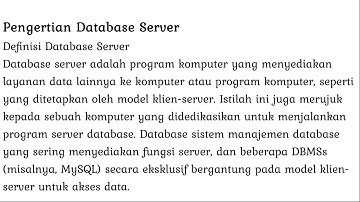 Instalasi & Konfigurasi Database Server Debian 9