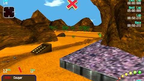 Re-Volt Custom Track - Return to the Canyon by Nieger33@ - Track View