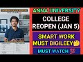 Anna University Tomorrow College Reopen 2026‼️| Engineering New Semester Start💯| Smart Work|Semester